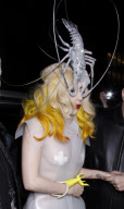 Lady Gaga Arrives at the Mr Chow restaurant, London, Britain - 28 Feb 2010