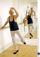 Grandfather age 88 prepares for his ballet debut, Ely, Britain - 11 Jan 2008