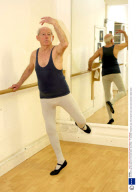 Grandfather age 88 prepares for his ballet debut, Ely, Britain - 11 Jan 2008