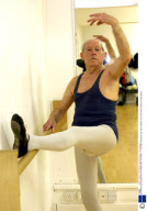 Grandfather age 88 prepares for his ballet debut, Ely, Britain - 11 Jan 2008