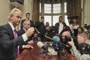 Dutch MP Geert Wilders, leader of the Party for Freedom, House of Lords, London, Britain -5th Mar 2010