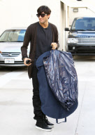 *EXCLUSIVE*  Evan Lysacek picks-up his Ralph Lauren Suit