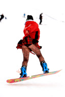 Largest number of skiiers on the piste in kilts, CairnGorm Mountain, Scotland, Britain - 06 Mar 2010