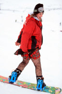 Largest number of skiiers on the piste in kilts, CairnGorm Mountain, Scotland, Britain - 06 Mar 2010