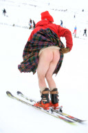 Largest number of skiiers on the piste in kilts, CairnGorm Mountain, Scotland, Britain - 06 Mar 2010