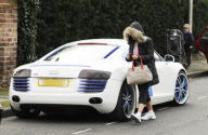 JESSICA LAWLER AND HER SUPERMAN CAR