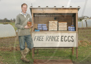 Farmer sets up cameras in 'honesty' shop after egg thefts, Norwich, Britain - 28 Feb 2010