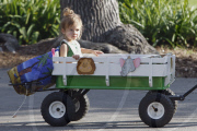 Actress JESSICA ALBA takes her St.Patrick's Day cutie HONOR to Coldwater Canyon Park
