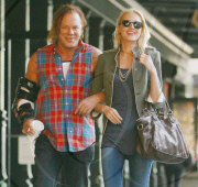 Mickey Rourke and girlfriend Elena out and about in the Meat Packing District, New York, America - 18 Mar 2010