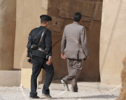 Tourism Police and Security Officers protecting visitors from the threat of terrorist attacks, Egypt - 18 Mar 2010