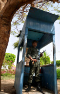 Tourism Police and Security Officers protecting visitors from the threat of terrorist attacks, Egypt - 18 Mar 2010