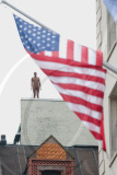 Antony Gormley's 'Event Horizon' iron sculpture, New York, America - 26 Mar 2010