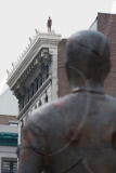 Antony Gormley's 'Event Horizon' iron sculpture, New York, America - 26 Mar 2010