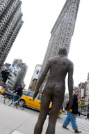 Antony Gormley's 'Event Horizon' iron sculpture, New York, America - 26 Mar 2010