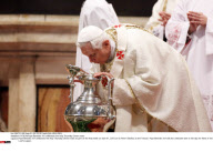 VATICAN:Pope Benedict XVI celebrates the Holy Thursday Chrism mass