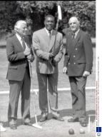 John Forsythe Frank Bruno And Major Ronald Ferguson - 1989