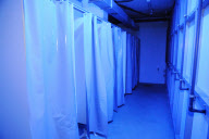 Cold War nuclear shelter in an underground car park in West Berlin - 29 Nov 2009