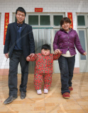 Obese two-year-old weighs as much as adult woman, Taocun town, Shanxi province, China - 06 Apr 2010