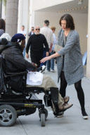 Milla Jovovich shops at Prada
