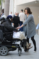 Milla Jovovich shops at Prada