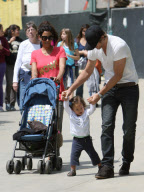 EXCLUSIVE... Exclusive...Halle Berry, Gabriel Aubry & Nahla Enjoy A Family Day At The Zoo!