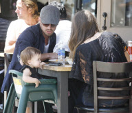 Cam Gigandet and family out and about in Los Angeles, America - 13 Apr 2010