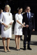 CROWN PRINCESS VICTORIA and fiance attending QUEEN MARGRETHE's 70th Birthday celebrations