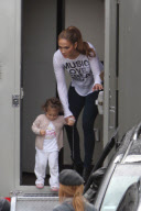 *EXCLUSIVE* Jennifer Lopez and Marc Anthony bring the kids to work with them