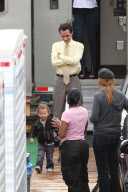 *EXCLUSIVE* Jennifer Lopez and Marc Anthony bring the kids to work with them