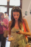 Alessandra Ambrosio Eats Out in Miami