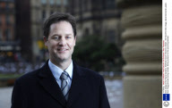 Nick Clegg at the Peace Gardens, Sheffield, South Yorkshire, Britain - 05 Feb 2010