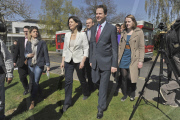 Liberal Democrat Leader Nick Clegg and wife Miriam Gonzalez Durantez visit the Maternity Unit at Kingston Hospital, London, Britain - 17 Apr 2010