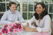 Nick Clegg and Miriam Gonzalez
