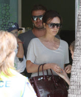 Victoria and David Beckham take the boys to Pinkberry Part 3