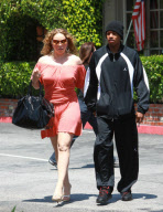 Mariah Carey and Nick Cannon spend Saturday at the Deli