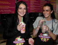 Starlet LINDSAY LOHAN and little sis ALI concocted a custom milkshake at 'Millions of Milkshakes'