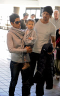 Halle Berry And Family Depart LAX