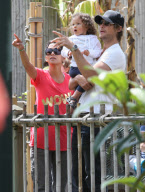 EXCLUSIVE... Exclusive...Halle Berry, Gabriel Aubry & Nahla Enjoy A Family Day At The Zoo!