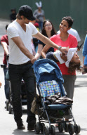 EXCLUSIVE... Exclusive...Halle Berry, Gabriel Aubry & Nahla Enjoy A Family Day At The Zoo!