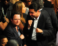 Celebrities Attend the Floyd Mayweather Jr VS. Shane Mosley Fight 