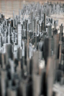 Ephemicropolis, a city made of staples by Peter Root, Britain - May 2010