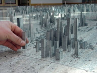Ephemicropolis, a city made of staples by Peter Root, Britain - May 2010