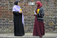 General Election 2010, Asian voters at an east London polling station - 06 May 2010