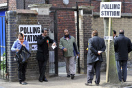 General Election 2010, Asian voters at an east London polling station - 06 May 2010