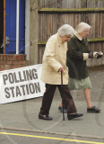 General Election 2010, polling station at Watford, Hertfordshire, Britain - 06 May 2010