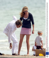 Rod Stewart and Penny Lancaster with son Alastair in Auckland, New Zealand - 20 Feb 2008