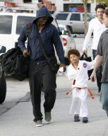 Heidi and Seal take son, Henry, to Sky Martial Arts