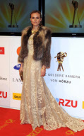 Actress DIANE KRUGER dazzled in a Valentino gown at the 'Goldene Kamera' in Berlin