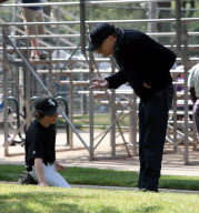 Larry King at his sons game