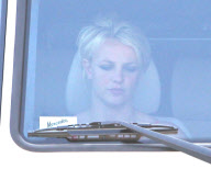 Britney Spears in red at studio _Part2